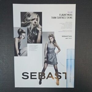 2009 Professional Sebastian Trilliant Hair Conditioner Print Ad Charlotte Ronson